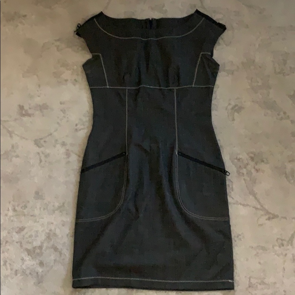 Miss Sixty denim dress size 8 zipper